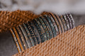 Seed bead stackable bracelet set