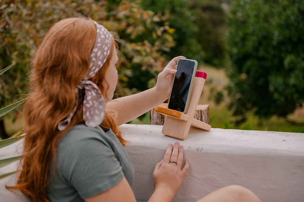 Wooden Phone/Tablet/Kindle stand - Box add on