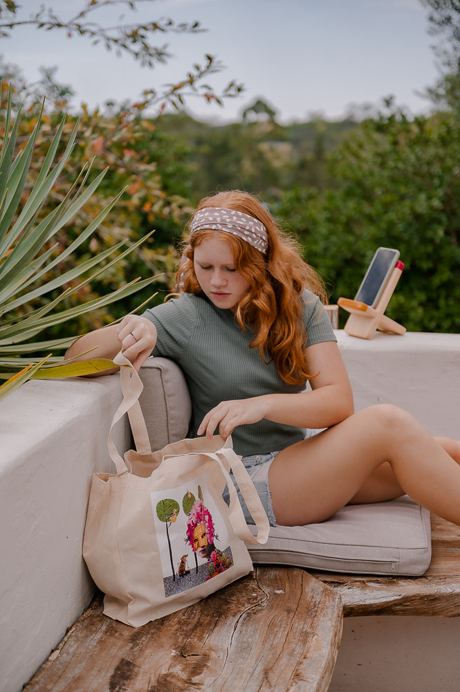 Custom Collage Art Tote Bag - Box add on